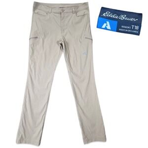 Eddie Bauer First Ascent Guide Pro Pants Womens T18 Technical Hiking Outdoor Tan